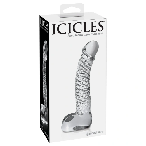 Luxury glass dildo Icicles No. 61 [4]