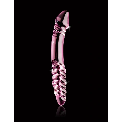 **Dilyana- Glass double dildo Icicles #57 pink [1]