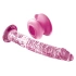 Dilyana Realistic glass dildo with vacuum attachment Icicles #86 pink [2]