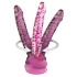 Dilyana Realistic glass dildo with vacuum attachment Icicles #86 pink [4]