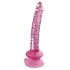 Dilyana Realistic glass dildo with vacuum attachment Icicles #86 pink
