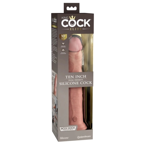 King Cock Elite 10" Deluxe Double Layer Silicone Dildo [5]