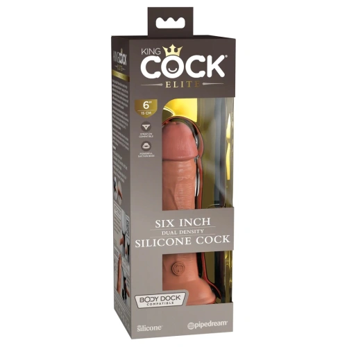 King Cock Elite 6" Silicone Double Layer Realistic Dildo [4]