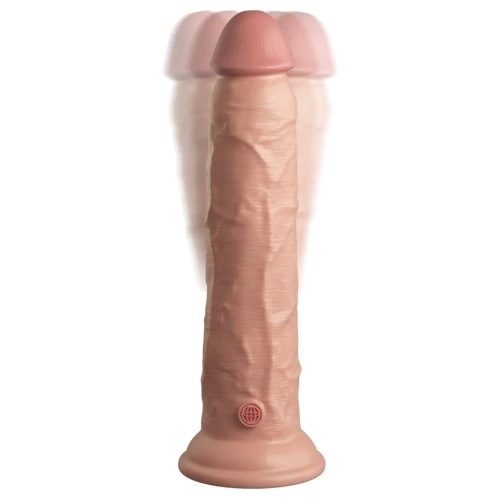 King Cock Elite 9" Double Layer Silicone Vibrating Dildo [1]