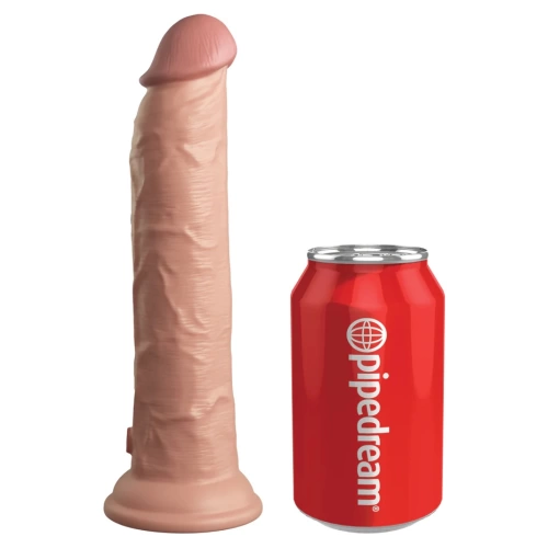 King Cock Elite 9" Double Layer Silicone Vibrating Dildo [2]