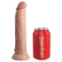 King Cock Elite 9" Double Layer Silicone Vibrating Dildo [2]