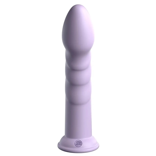 Nina - Embossed silicone Body Dock dildo Super Eight purple [1]