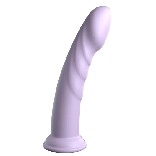 Nina - Embossed silicone Body Dock dildo Super Eight purple [2]