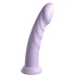 Nina - Embossed silicone Body Dock dildo Super Eight purple [2]