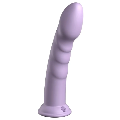 Nina - Embossed silicone Body Dock dildo Super Eight purple