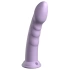 Nina - Embossed silicone Body Dock dildo Super Eight purple