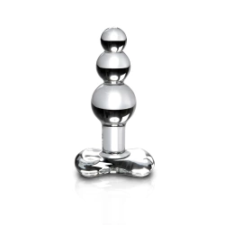Icicles beaded glass butt plug