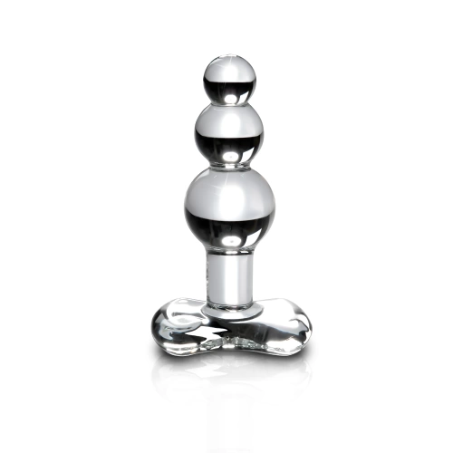 Icicles beaded glass butt plug