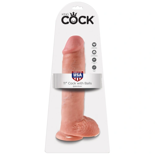 King 11'' Large Realistic Testicle Dildo [4]
