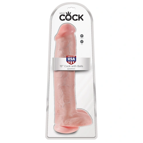 King 15'' Huge Realistic Testicle Dildo [4]