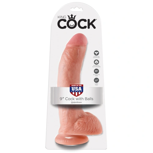 King 9'' Realistic Testicle Dildo [4]
