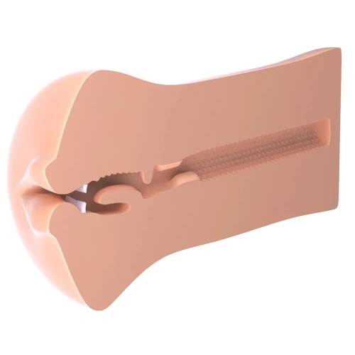 Fuck Me Silly realistic cyber skin masturbator mouth [4]