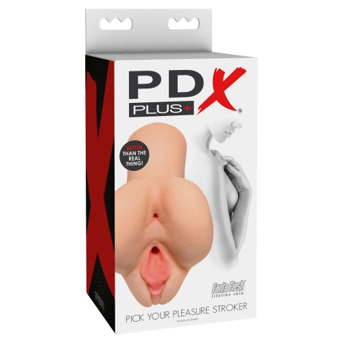 PDX Plus realistic vagina and anus masturbator light skin [3]