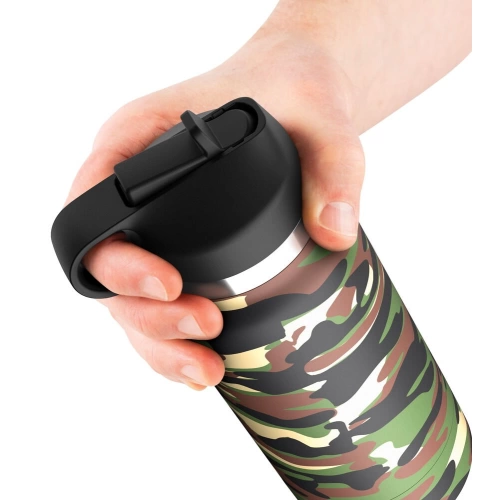 Nina - Discreet masturbator bottle PDX Plus Fap Flask Happy Camper camouflage color [2]