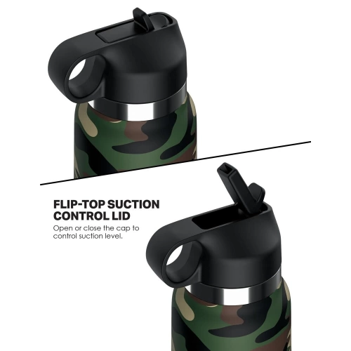 Nina - Discreet masturbator bottle PDX Plus Fap Flask Happy Camper camouflage color [3]