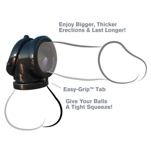 Rock Hard Cock Pipe Wide Penis and Testicle Clamp Black [1]
