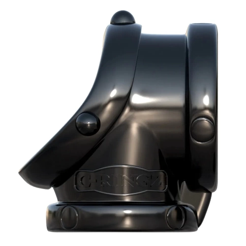 Rock Hard Cock Pipe Wide Penis and Testicle Clamp Black [4]