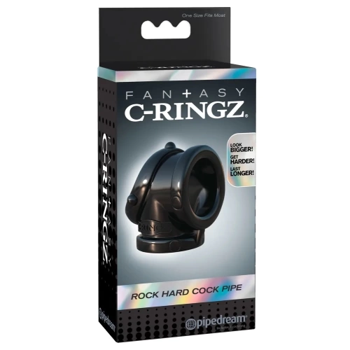 Rock Hard Cock Pipe Wide Penis and Testicle Clamp Black [5]