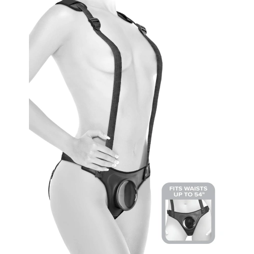 Nina - Body Dock Strap-on Suspenders Vacuum Penis Belt [4]