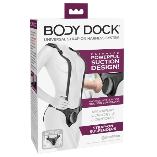 Nina - Body Dock Strap-on Suspenders Vacuum Penis Belt [6]