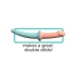 Strap-on with 2 silicone dildos 6" and 7" Dillio Body Dock SE [4]
