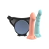 Strap-on with 2 silicone dildos 6" and 7" Dillio Body Dock SE