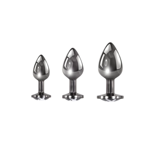 Playboy - Pleasure 3 Ways metal butt plug set of 3 pieces [1]