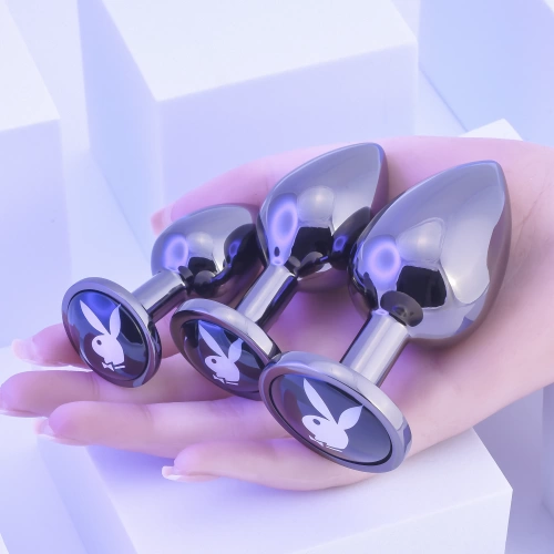 Playboy - Pleasure 3 Ways metal butt plug set of 3 pieces [7]