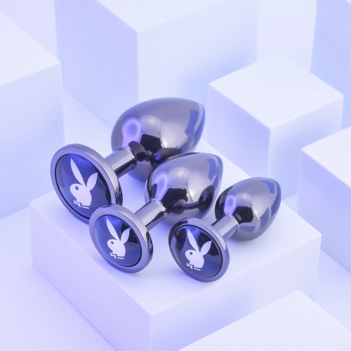 Playboy - Pleasure 3 Ways metal butt plug set of 3 pieces [8]