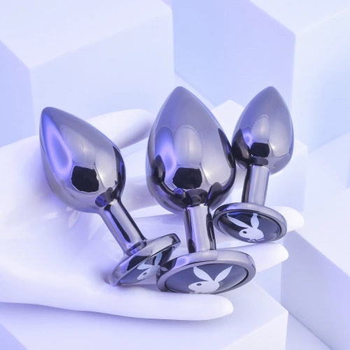 Playboy - Pleasure 3 Ways metal butt plug set of 3 pieces [9]