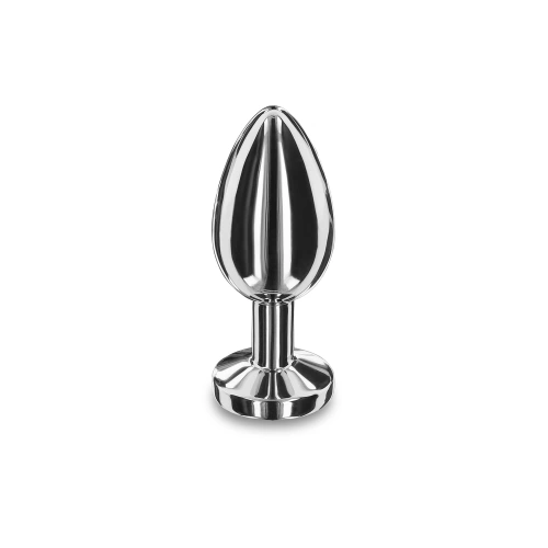 Nina - Massive steel butt plug with clear crystal Playhouse M [1]