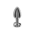 Nina - Massive steel butt plug with clear crystal Playhouse M [1]