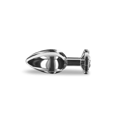 Nina - Massive steel butt plug with clear crystal Playhouse M [3]