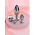 Nina - Massive steel butt plug with clear crystal Playhouse M [6]
