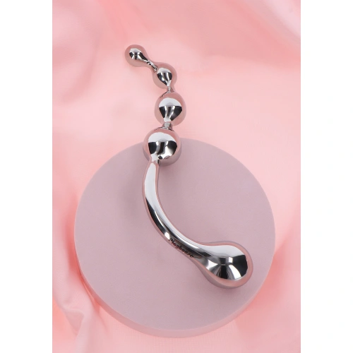 Flow and Bulb Pleasure Wand Steel Anal Vaginal Dildo [1]