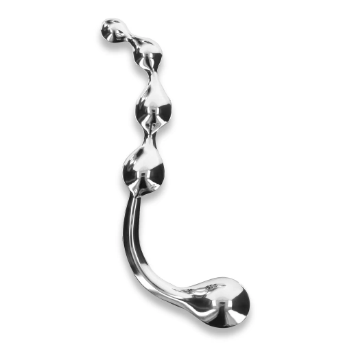 Flow and Bulb Pleasure Wand Steel Anal Vaginal Dildo