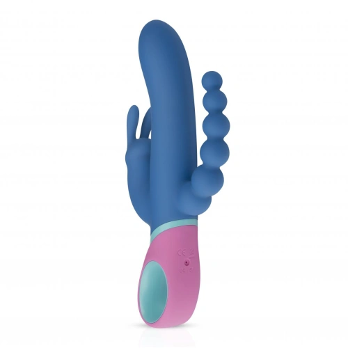 ​Rechargeable rotating anal-vaginal rabbit vibrator made of silicone Vice [3]