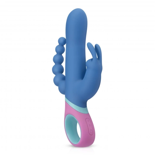 ​Rechargeable rotating anal-vaginal rabbit vibrator made of silicone Vice