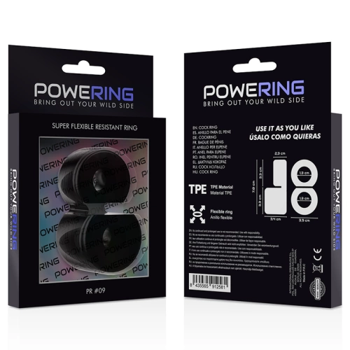 Double penis ring Powering black [5]