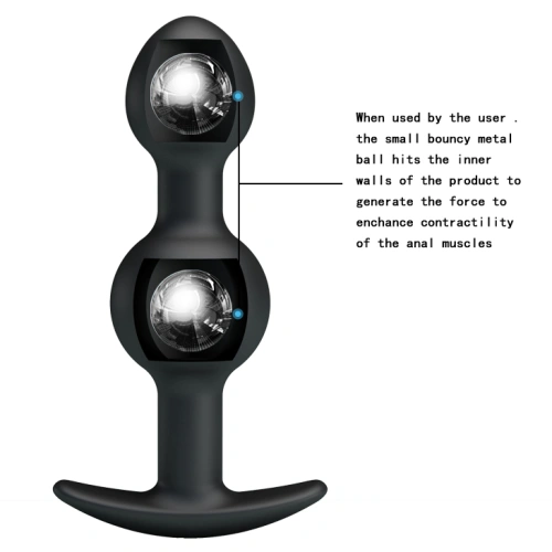 Butt Plug with silicone Anal Balls [5]