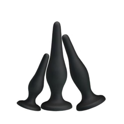 Set of 3 pcs. silicone anal dilators Beginner's Mini Anal Kit [4]