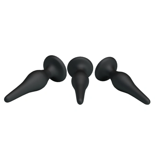 Set of 3 pcs. silicone anal dilators Beginner's Mini Anal Kit [5]