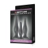 Set of 3 pcs. silicone anal dilators Beginner's Mini Anal Kit [6]