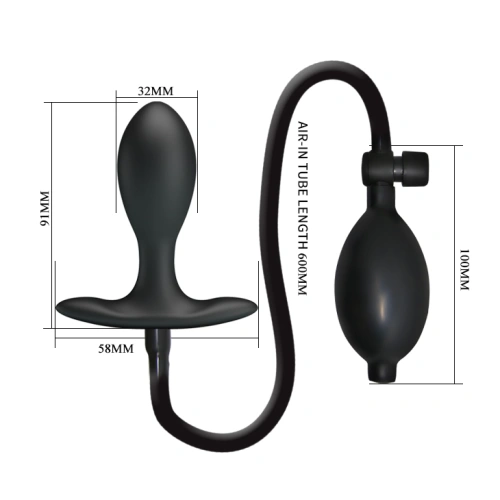 Inflatable anal expander with additional weight Inflatable Plug II [4]