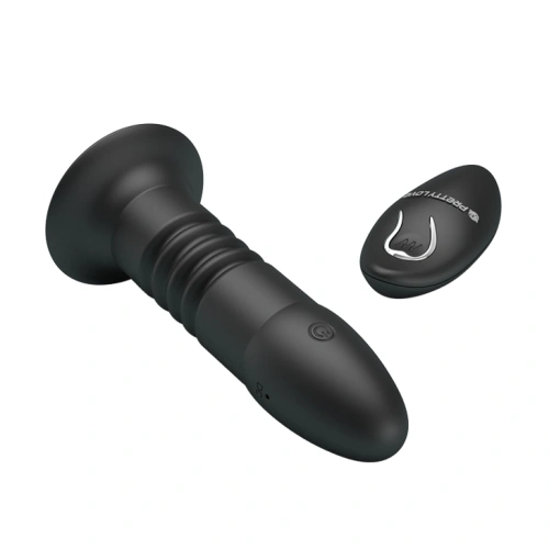 Nina - Magic Jingers Rechargeable Vibrating and Thrusting Remote Control Anal Toy [1]